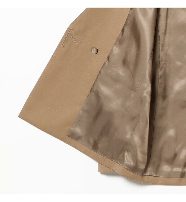 Demi-Luxe BEAMS 「ポリエステル ウール ラペルレス ジャケット」|ダッフルコート|