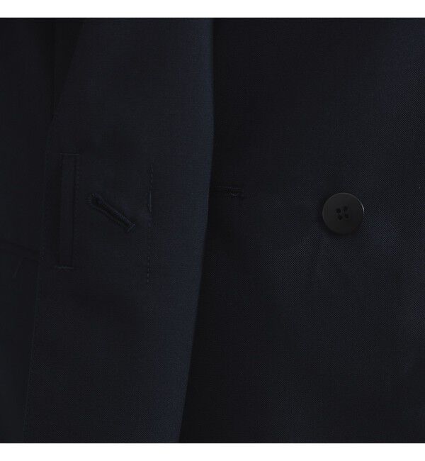 Demi-Luxe BEAMS 「ポリエステル ウール ラペルレス ジャケット」|ダッフルコート|