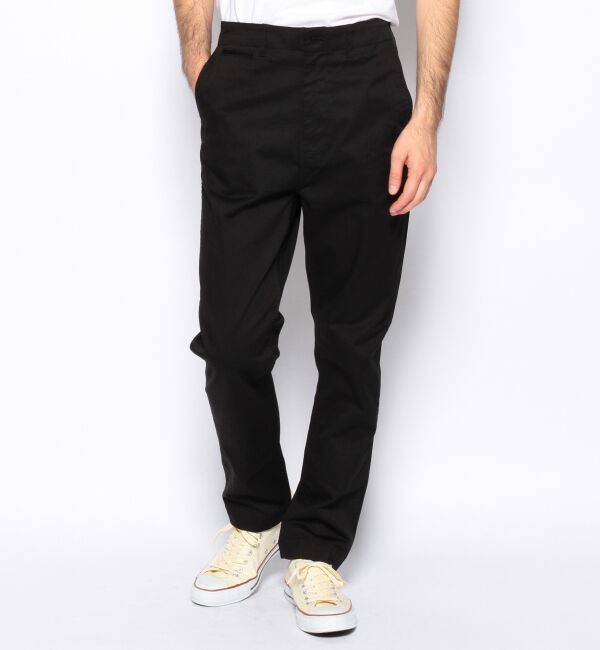 BEAMS「BEAMS / ストレッチテーパードチノ」|その他|BLACK