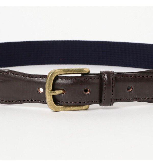 BEAMS PLUS「Leather Tab Ribbon Belt」|ベルト|