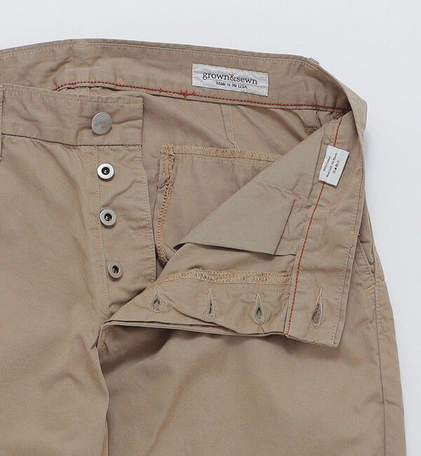 SHIPS「GROWN&SEWN: Independent Slim Pant - Feather Twill」|チノ|