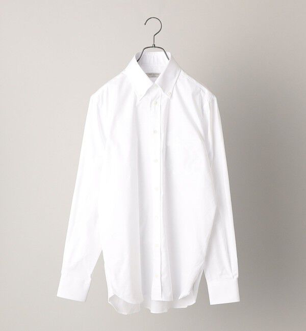 SHIPS「【SHIPS別注】GUY ROVER: オックスフォード 無地 ボタンダウン シャツ」|シャツ・ブラウス|ホワイト