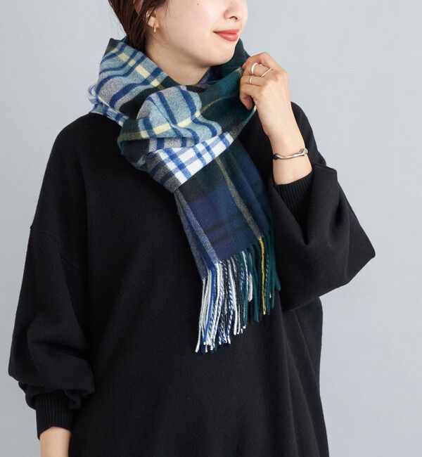 SHIPS for women「チェック カシミヤ ストール」|ストール|
