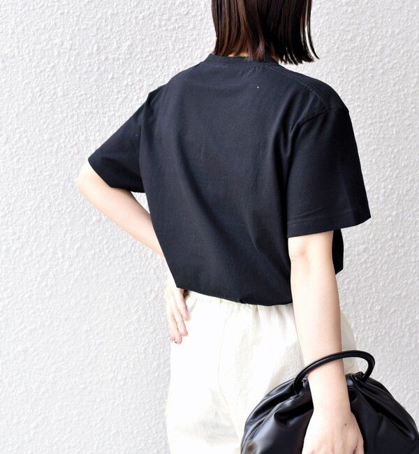 SHIPS for women「【WEB限定】 SHIPS ラウンド プリント ロゴ TEE」|Tシャツ・カットソー|