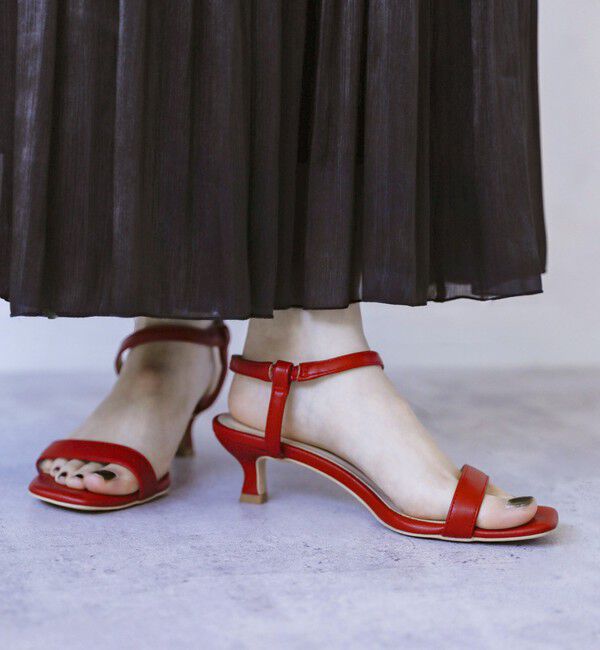 quaranciel「quaranciel: ストラップ ヒール サンダル」|サンダル|
