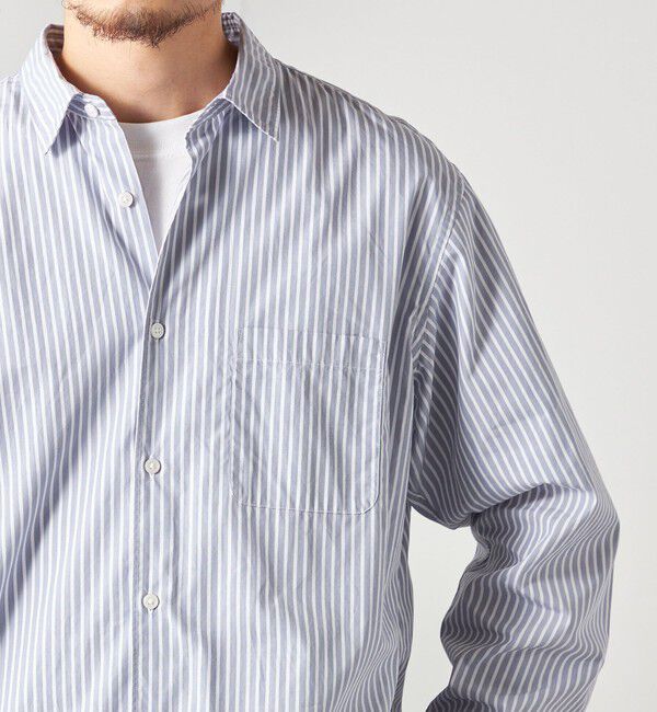 SHIPS any「SHIPS any: ストライプ / ソリッド リラックス レギュラーカラー シャツ 24SS◇」|シャツ・ブラウス|