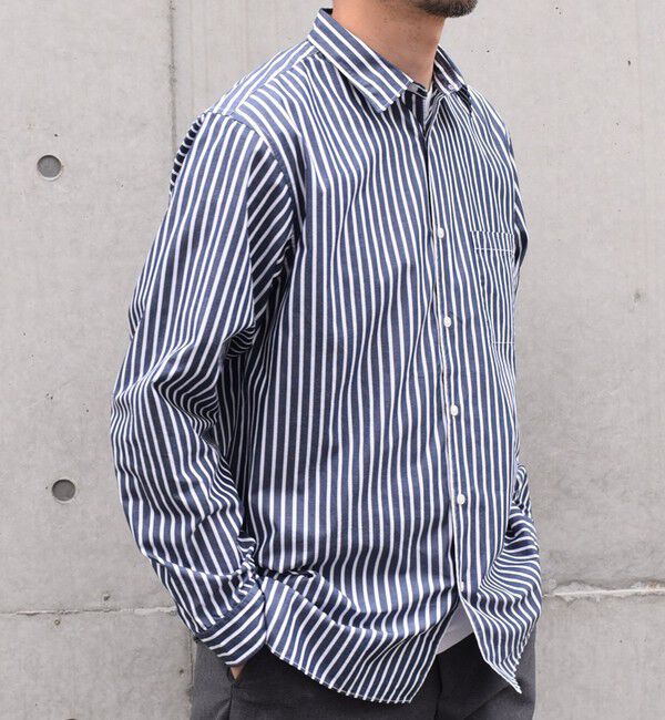 SHIPS any「SHIPS any: ストライプ / ソリッド リラックス レギュラーカラー シャツ 24SS◇」|シャツ・ブラウス|