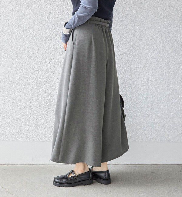 SHIPS for women「〈手洗い可能〉ベルト付き ガウチョ パンツ◇」|その他|