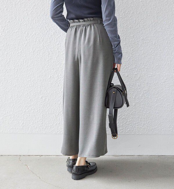 SHIPS for women「〈手洗い可能〉ベルト付き ガウチョ パンツ◇」|その他|