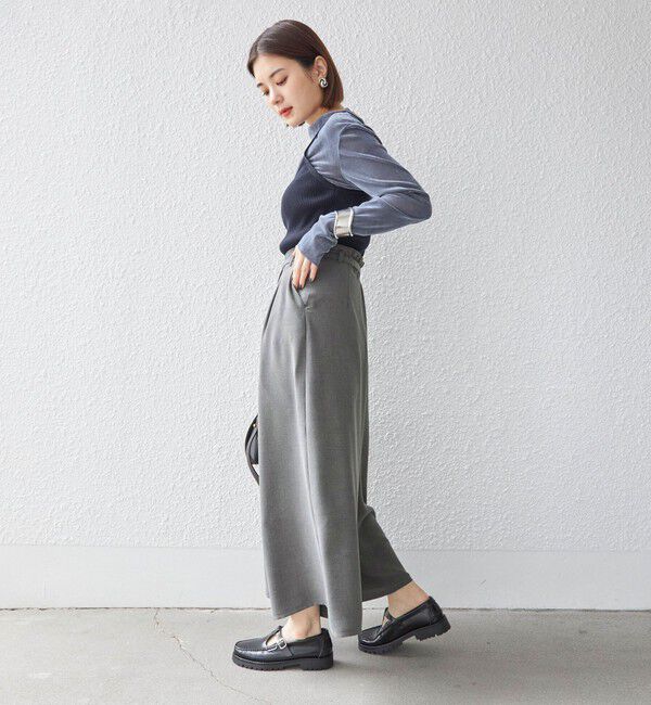 SHIPS for women「〈手洗い可能〉ベルト付き ガウチョ パンツ◇」|その他|