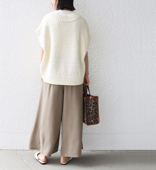 SHIPS for women「〈手洗い可能〉ベルト付き ガウチョ パンツ◇」|その他|