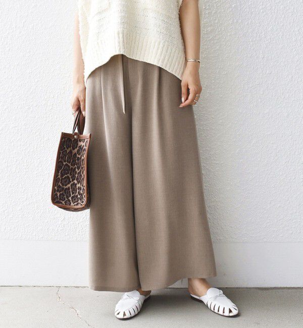 SHIPS for women「〈手洗い可能〉ベルト付き ガウチョ パンツ◇」|その他|