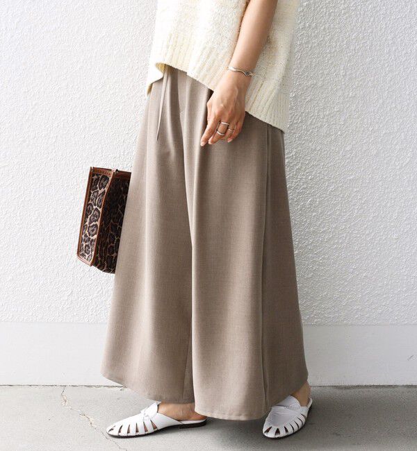 SHIPS for women「〈手洗い可能〉ベルト付き ガウチョ パンツ◇」|その他|