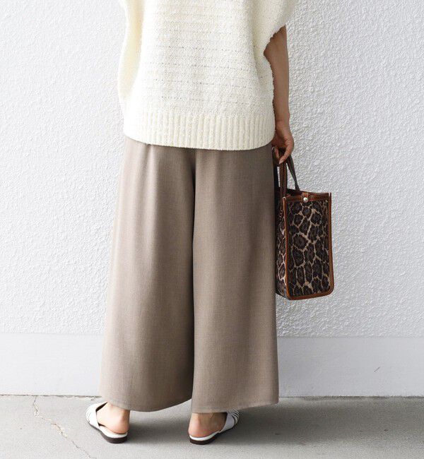 SHIPS for women「〈手洗い可能〉ベルト付き ガウチョ パンツ◇」|その他|