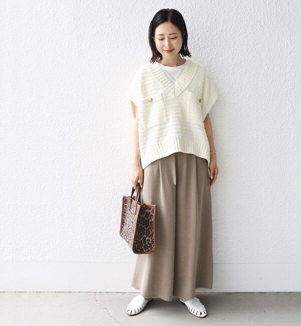 SHIPS for women「〈手洗い可能〉ベルト付き ガウチョ パンツ◇」|その他|