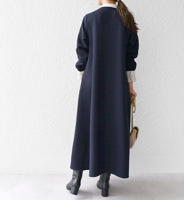 SHIPS any「《一部追加予約》SHIPS any:〈洗濯機可能〉ダブルクロス Aライン シャツワンピース」|ワンピース|