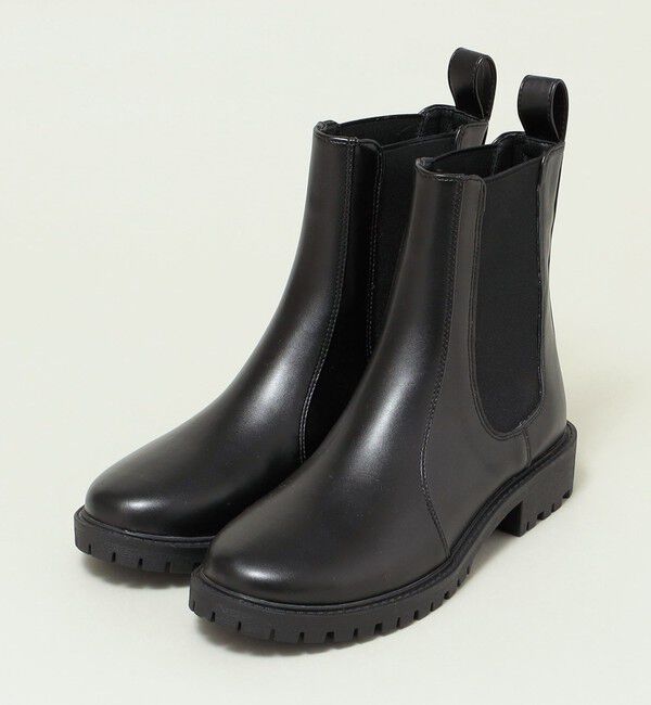 quaranciel「quaranciel: トラック ソール サイドゴア ブーツ」|ショートブーツ|