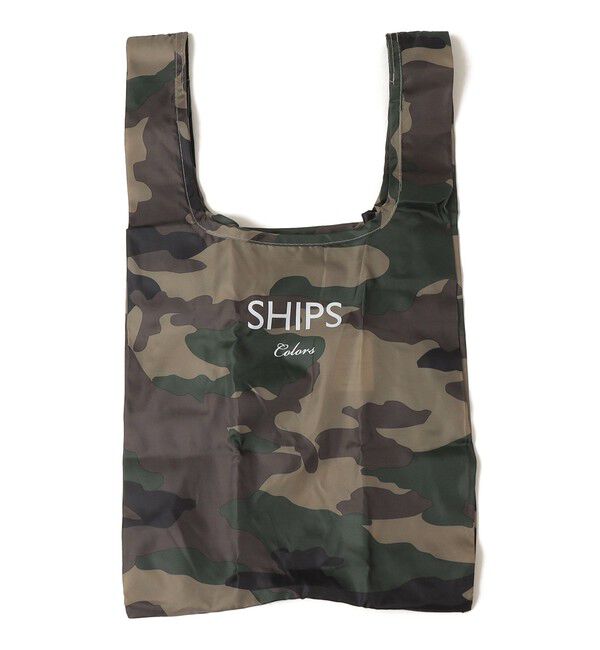 SHIPS Colors 「SHIPS Colors:〈手洗い可能〉リサイクル エコバッグ (S)」|エコバッグ|オリーブ