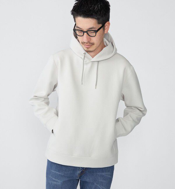 SHIPS「SHIPS: ハイゲージ ミラノリブ ポンチ パーカ」|パーカー|ライトグレー