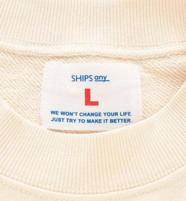 SHIPS any「【WEB限定】SHIPS any: アイビーライク ワンポイント 刺繍 ロゴ スウェット 24FW◇」|スウェット・ジャージ|