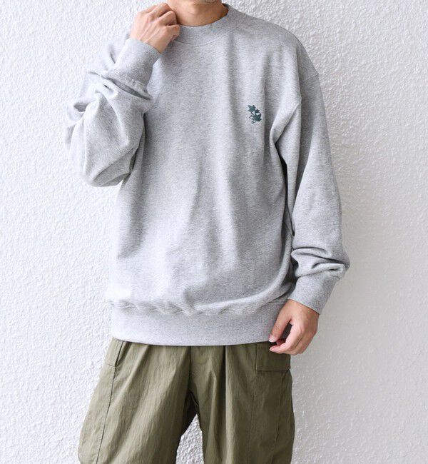 SHIPS any「【WEB限定】SHIPS any: アイビーライク ワンポイント 刺繍 ロゴ スウェット 24FW◇」|スウェット・ジャージ|