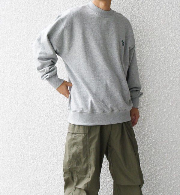 SHIPS any「【WEB限定】SHIPS any: アイビーライク ワンポイント 刺繍 ロゴ スウェット 24FW◇」|スウェット・ジャージ|