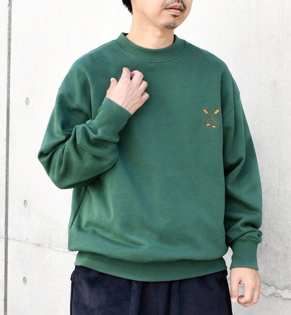 SHIPS any「【WEB限定】SHIPS any: アイビーライク ワンポイント 刺繍 ロゴ スウェット 24FW◇」|スウェット・ジャージ|