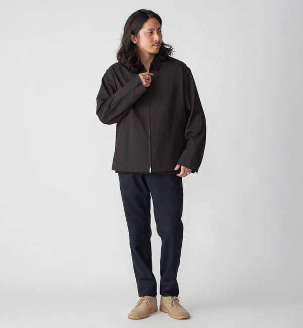 SHIPS「SHIPS: 〈セットアップ対応〉スーパー140 リラックス ジップアップ ブルゾン」|ブルゾン・スタジャン|