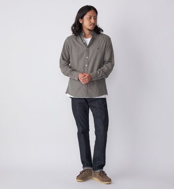 SHIPS「【WEB限定】SHIPS: MADE IN JAPAN ワンポイントロゴ 微起毛 ボタンダウンシャツ」|シャツ・ブラウス|