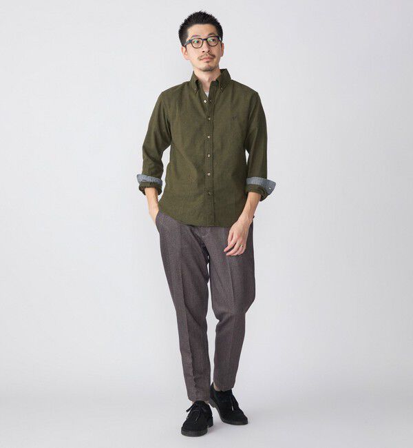 SHIPS「【WEB限定】SHIPS: MADE IN JAPAN ワンポイントロゴ 微起毛 ボタンダウンシャツ」|シャツ・ブラウス|