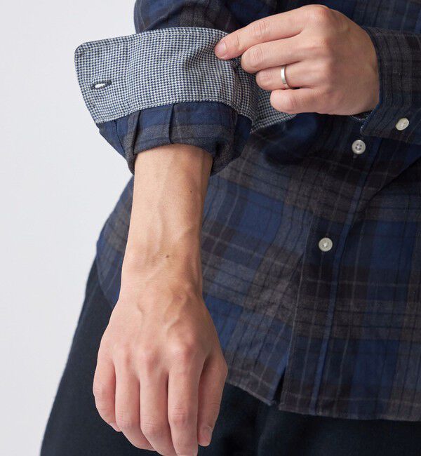 SHIPS「【WEB限定】SHIPS: MADE IN JAPAN ワンポイントロゴ 微起毛 ボタンダウンシャツ」|シャツ・ブラウス|