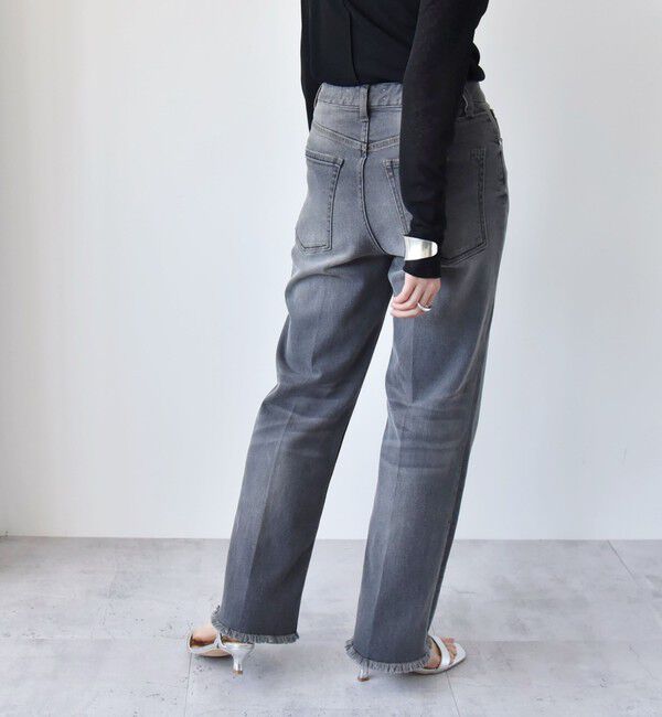 quaranciel「quaranciel:〈洗濯機可能〉ハンサム テーパード デニム パンツ 2」|デニム|