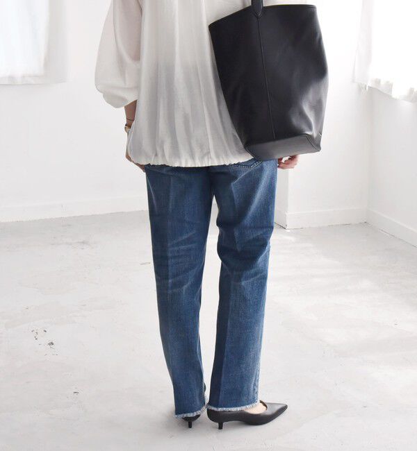 quaranciel「quaranciel:〈洗濯機可能〉ハンサム テーパード デニム パンツ 2」|デニム|