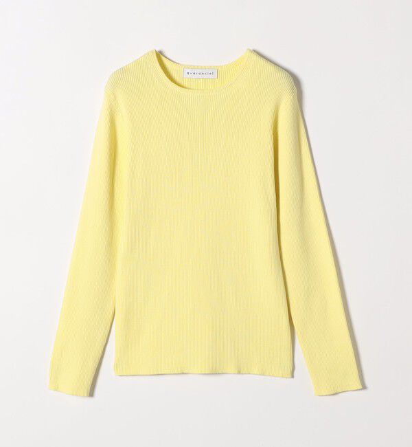 quaranciel「quaranciel:〈手洗い可能〉コットン リブ クルーネック ニット」|ニット・セーター|