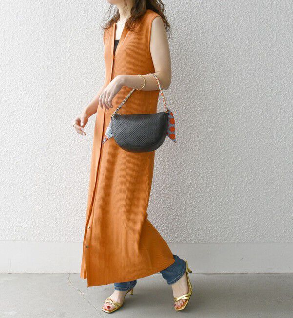 SHIPS any「SHIPS any:〈手洗い可能〉リブニット ロング ジレ ワンピース」|ワンピース|