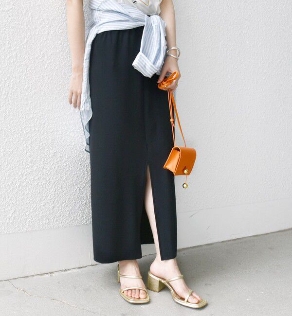 SHIPS for women「〈手洗い可能〉リブ ジャージー 2WAY ストレッチ スカート」|スカート|