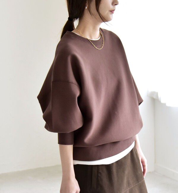 quaranciel「《一部追加予約》quaranciel:〈洗濯機可能〉ポンチ ベーシック コンパクト スウェット」|スウェット・ジャージ|