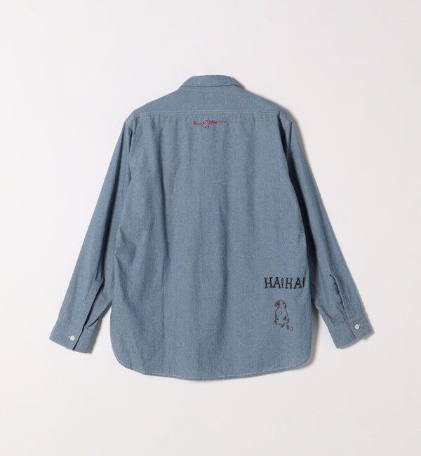 SHIPS any「【SHIPS any別注】PAYDAY:〈洗濯機可能〉メモリアル ステッチ シャンブレー シャツ」|シャツ・ブラウス|
