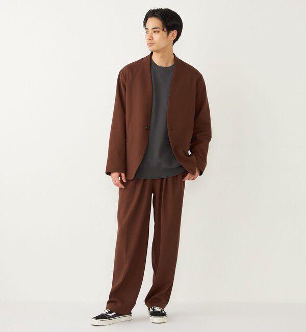 SHIPS Colors 「SHIPS Colors:〈洗濯機可能〉TR テーパード ワイド トラウザーズ（セットアップ可能）◇」|その他|