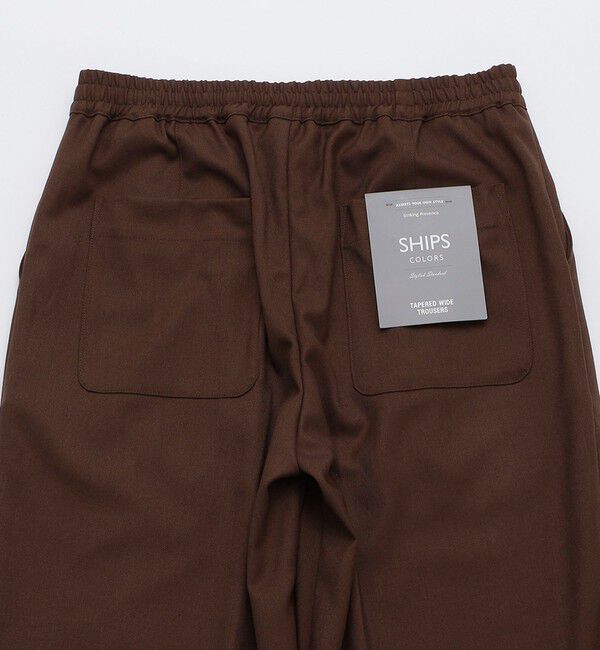 SHIPS Colors 「SHIPS Colors:〈洗濯機可能〉TR テーパード ワイド トラウザーズ（セットアップ可能）◇」|その他|