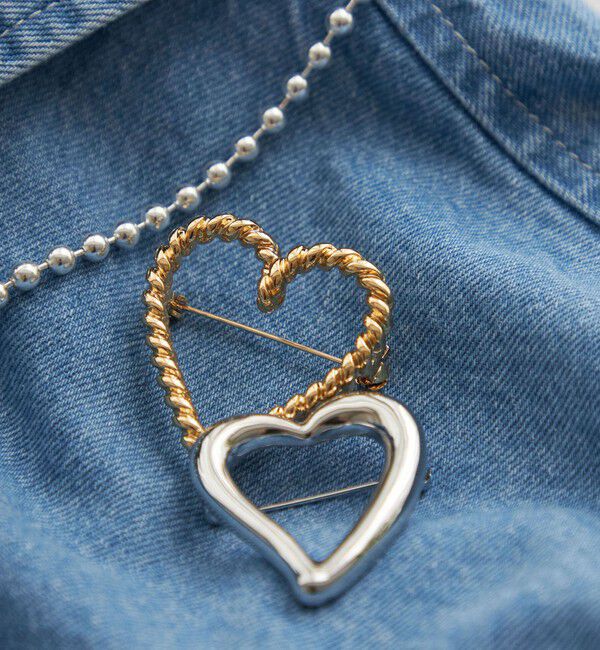 SHIPS for women「ハート モチーフ ブローチ」|ブローチ・コサージュ|