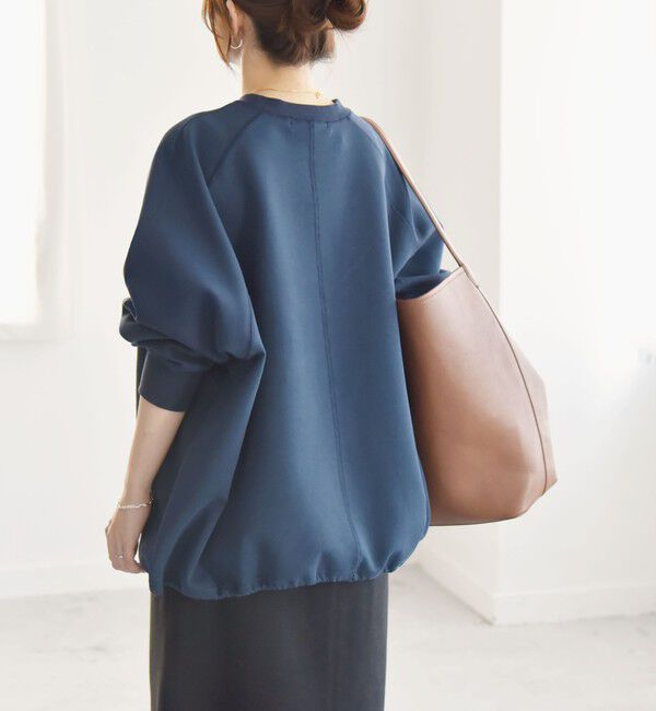 quaranciel「《一部追加予約》quaranciel:〈洗濯機可能〉ポンチ ドロスト ルーズ プルオーバー」|スウェット・ジャージ|