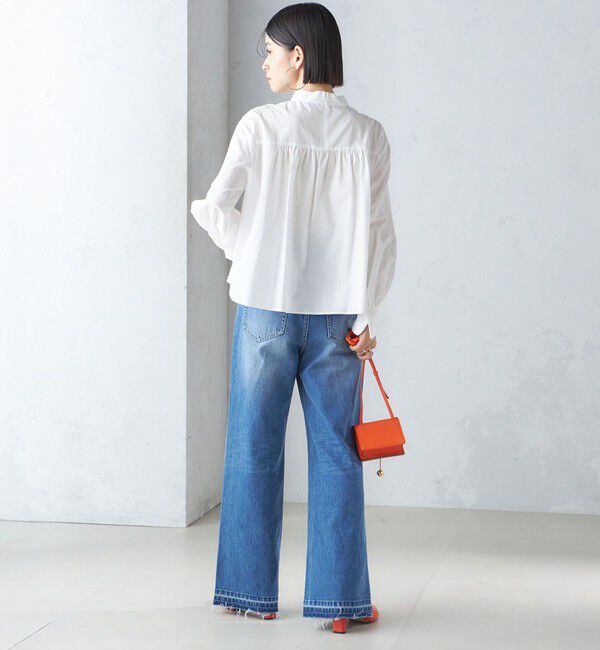 SHIPS for women「〈手洗い可能〉ブロード ボウタイ ブラウス」|シャツ・ブラウス|