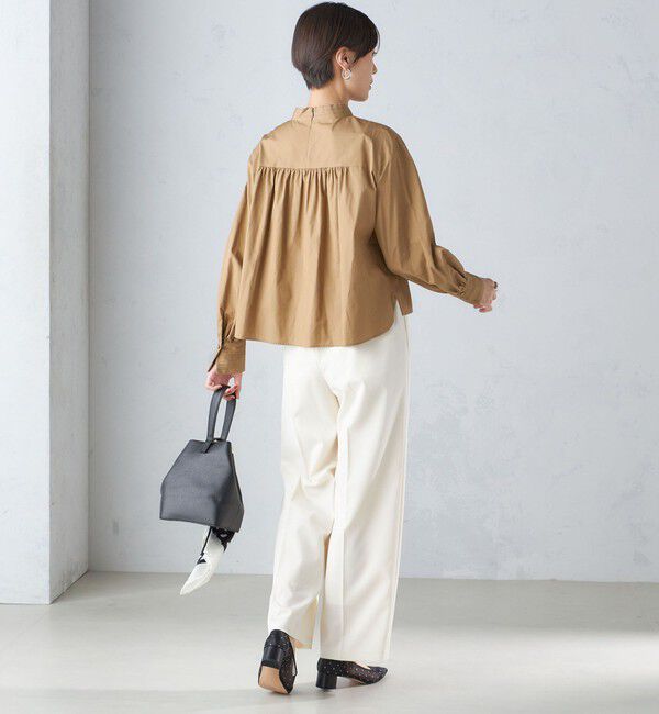 SHIPS for women「〈手洗い可能〉ブロード ボウタイ ブラウス」|シャツ・ブラウス|