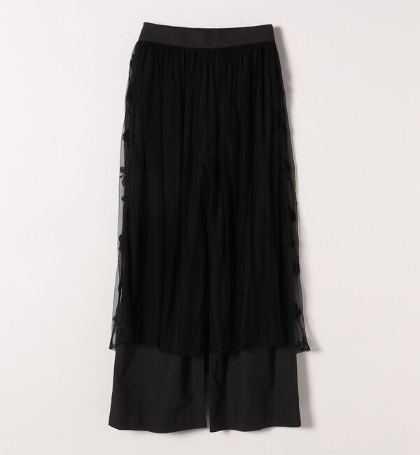 SHIPS any「bon_meur: フラワー ビーズ ラップスカート &times; ストレート パンツ セット」|その他|