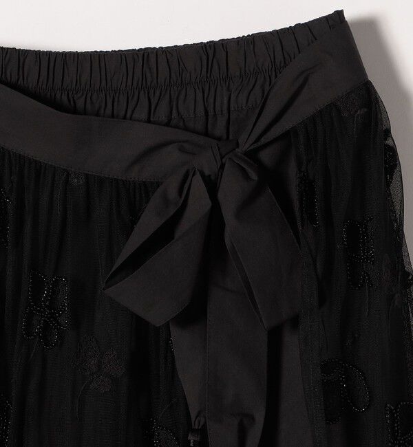 SHIPS any「bon_meur: フラワー ビーズ ラップスカート &times; ストレート パンツ セット」|その他|