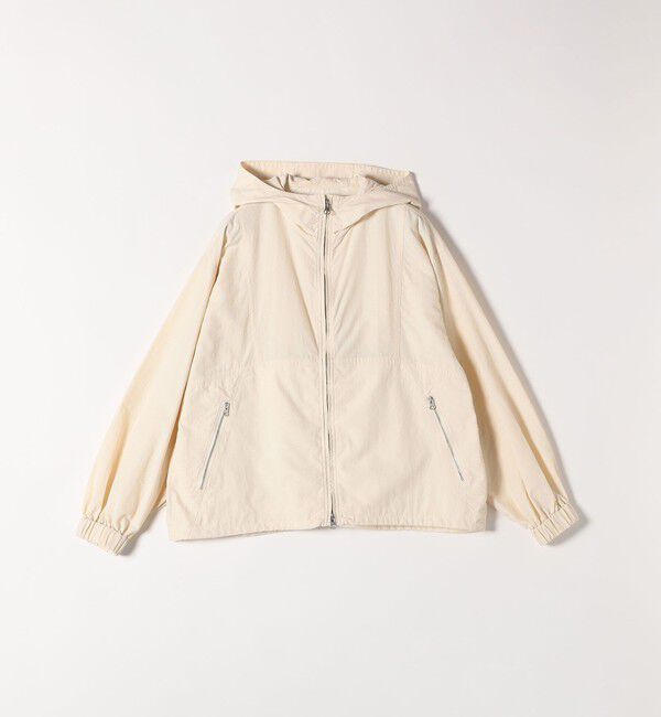 quaranciel「quaranciel:〈洗濯機可能〉ライト フーディー ナイロン ダブルジップ ブルゾン」|ブルゾン・スタジャン|