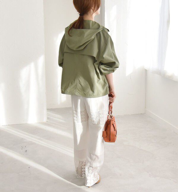 quaranciel「quaranciel:〈洗濯機可能〉ライト フーディー ナイロン ダブルジップ ブルゾン」|ブルゾン・スタジャン|