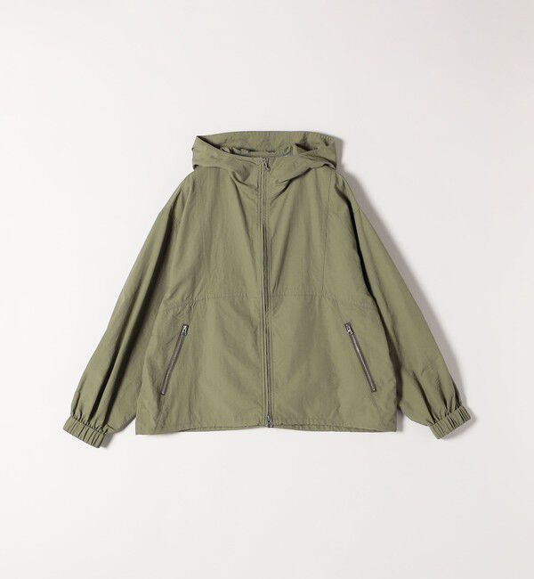 quaranciel「quaranciel:〈洗濯機可能〉ライト フーディー ナイロン ダブルジップ ブルゾン」|ブルゾン・スタジャン|