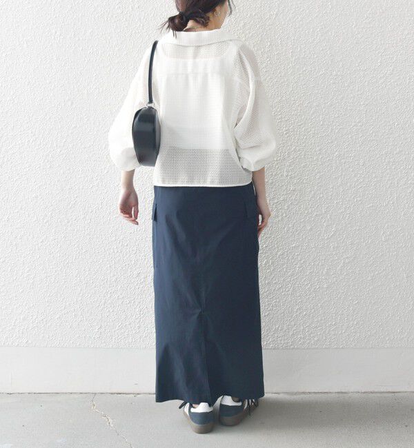 SHIPS any「SHIPS any:〈手洗い可能〉メッシュ オープンカラー ジャケット シャツ」|シャツ・ブラウス|